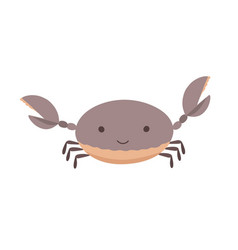 Cute Crab Simple Doodle Flat Style