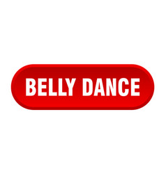 Belly Dance Button Rounded Sign On White