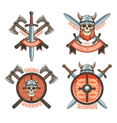 Scandinavian Viking Knight Vintage Logo