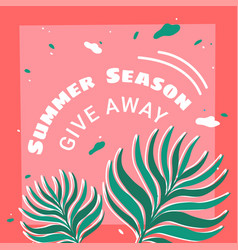 Summer Season Give Away Promotional Banner