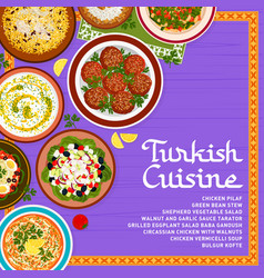 Turkish Cuisine Restaurant Food Menu Cover Page