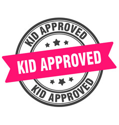 Kid Approved Stamp Label