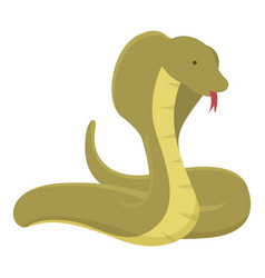 King Cobra Face Icon Cartoon Snake Head