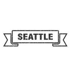 Seattle Ribbon Black Grunge Band Sign