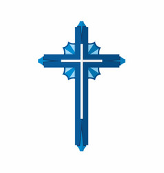 Cross lord and savior jesus christ Royalty Free Vector Image