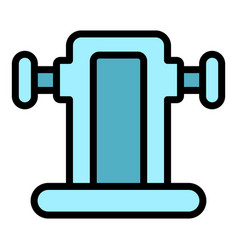 Gym Lifting Icon Flat