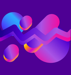 Liquid wave violet color modern trend background Vector Image
