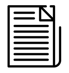 Pile Newspaper Icon Outline Style