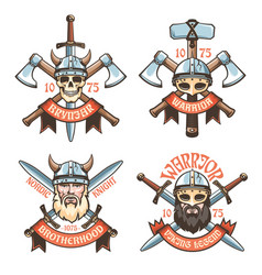 Barbarian Warrior Retro Logos