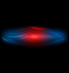 Colorful Red And Blue Lights On Dark Background