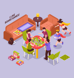 Board Games Kids Isometric