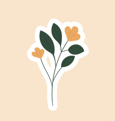 Femme Yellow Flower Icon