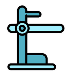 Gym Muscle Equipment Icon Flat