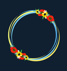 Ukrainian Wreath With Ribbons