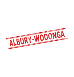 Albury-wodonga Stamp With Distress Surface