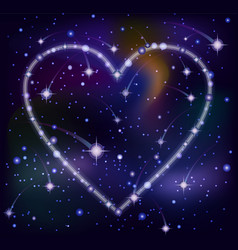 Happy Heart Constellation Background Illus