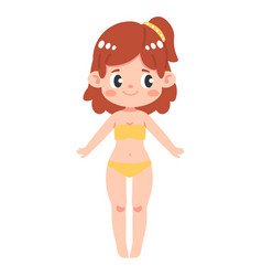 Kid Girl Human Body Cartoon