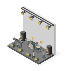 Rock Music Isometric