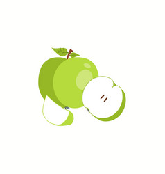 Apple On White Background