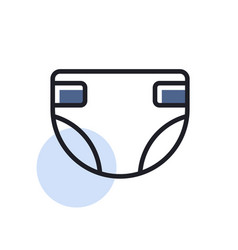 Diaper Design Isolated Icon