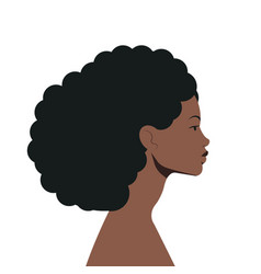 Beautiful African American Woman In Profile View