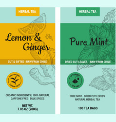 Lemon And Ginger Pure Mint Dried Cut Leaves