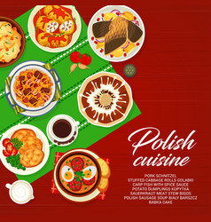 Polish Cuisine Menu Food Cover Page