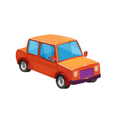 Red Car Toy Isolated On White Background City