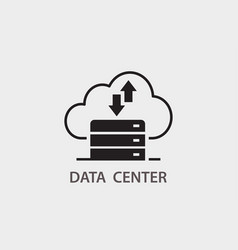 Data Center Icon On White Background