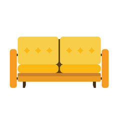 Soft Yellow Sofa Or Couch For Living Room Flat