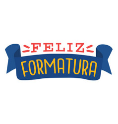 Feliz Formatura Ribbon Sticker