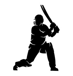 Cricket Player Pose Batting Cut Out High Quality