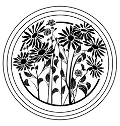 Daisies In Circular Design