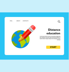 Distance Education Flat Icon