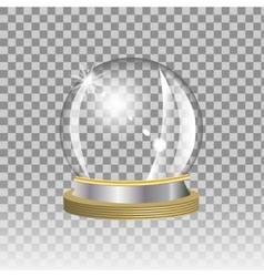 Empty snow globe Royalty Free Vector Image - VectorStock