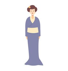 Geisha Art Icon Cartoon Woman Kimono