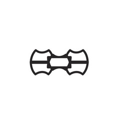 School Clothe Ribbon Flat Icon Simple Style