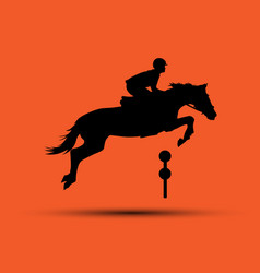 Graphics Design Silhouette Horse Racing For Race