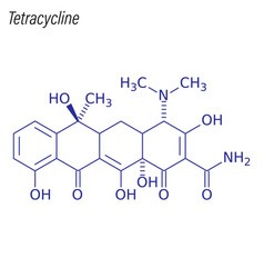 Skeletal Formula Tetracycline Drug Chemical