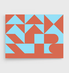 Abstract Geometric Pattern With Simple Shapes