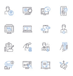 Startup Procedure Line Icons Collection