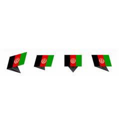 Flag Afghanistan In Modern Abstract Design