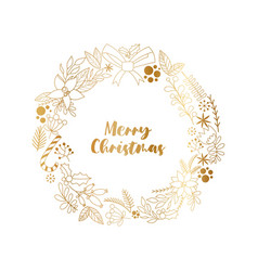 Golden Christmas Wreath