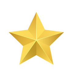 Golden Star Isolated Icon