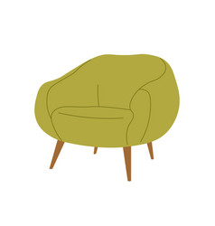 Living Room Green Armchair Concept