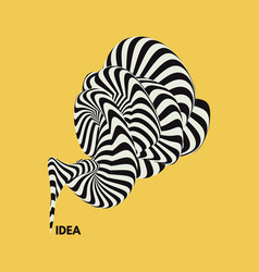 Idea Abstract Striped Background Optical 3d