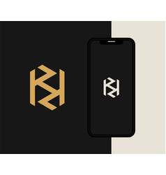 Letters K And K Or Kk Line Logo Design Linear