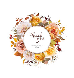 Autumn Thanksgiving Thank You Greeting Card Design