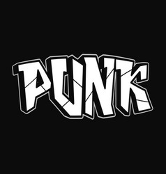 Punk Word Trippy Psychedelic Graffiti Style