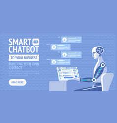 Smart Chatbot To Your Business Poster For